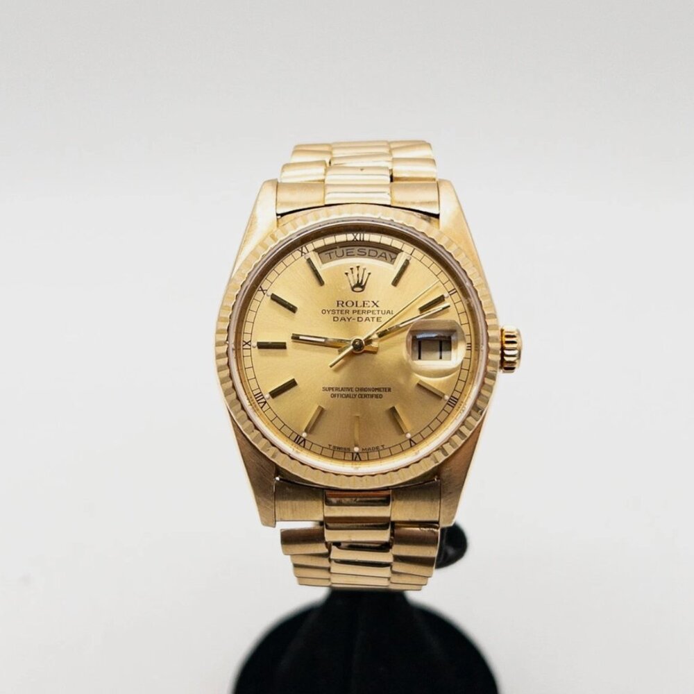 ROLEX DAY DATE PRESIDENT 18k Yellow Gold Mens Watch